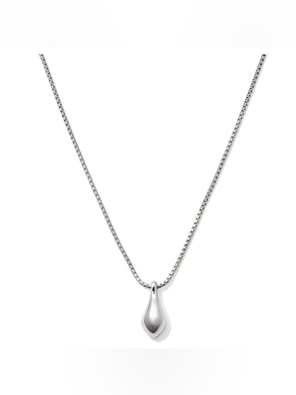 Kendra Scott Quincy Pendant Necklace - Silver Spring Ring Clasp, 19"